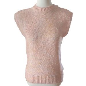 Vintage 80’s/90’s Pink Pullover Sleeveless Sweater Vest